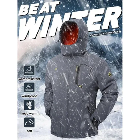 Mens Waterproof Ski Snowboard Jacket Winter Windproof Snow Coat